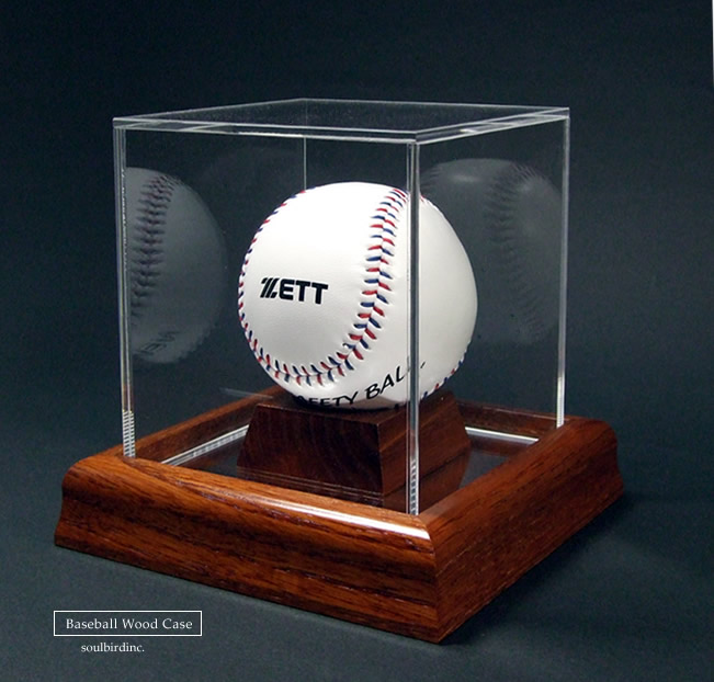 木製野球ボールケース高級品です。高級野球ボールケース木製 