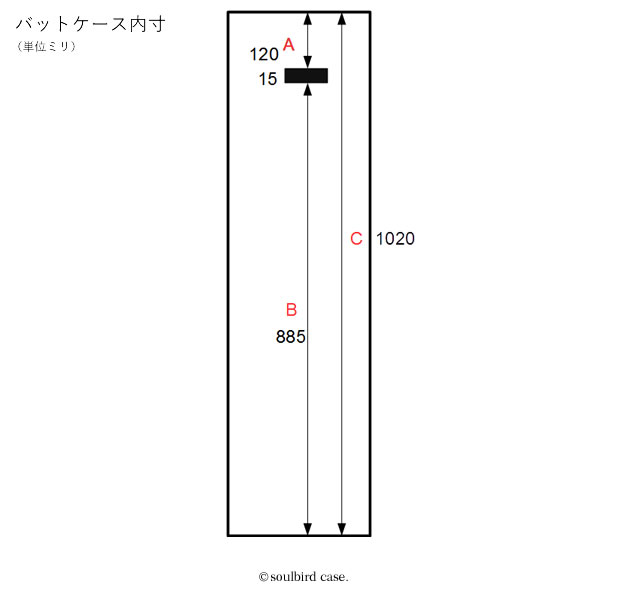 バットケース内寸